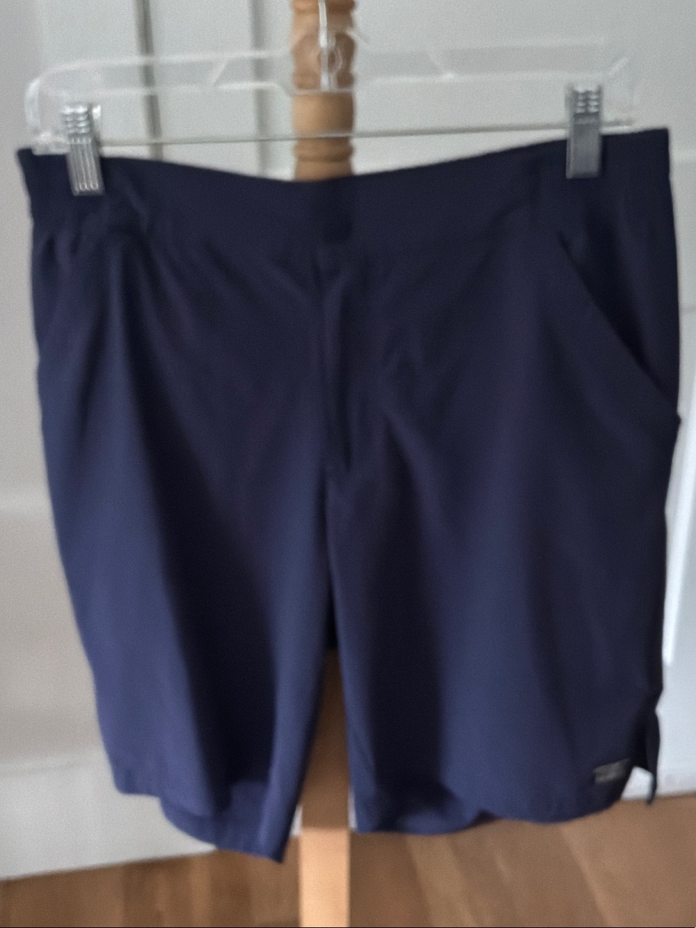 L.L. Bean Women's Navy Flat-Front Shorts